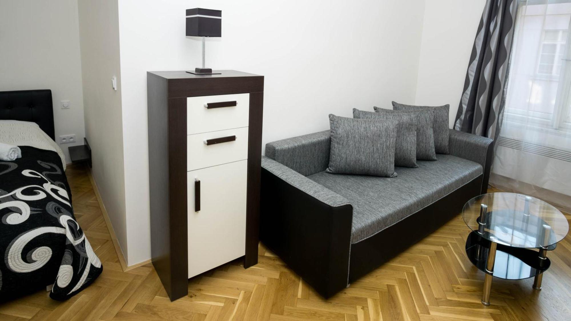 Black & White Apartment Prague By Wenceslas Square And Muzeum 部屋 写真